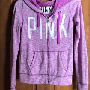 VS Pink Hooded full-zip Sweatshirt